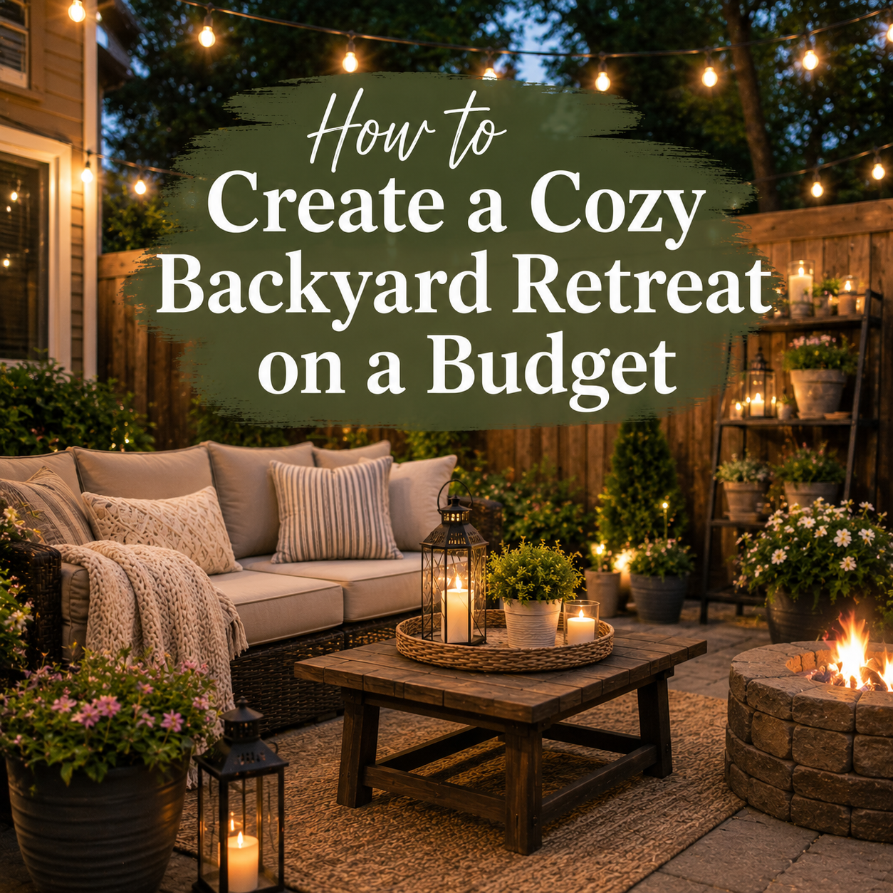 Create a Cozy Backyard Retreat on a Budget
